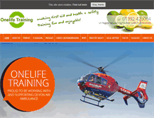 Tablet Screenshot of onelife-training.co.uk